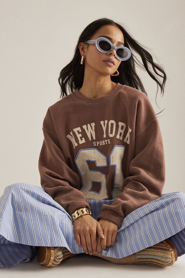 By Anthropologie Felpa con Grafica New York #1