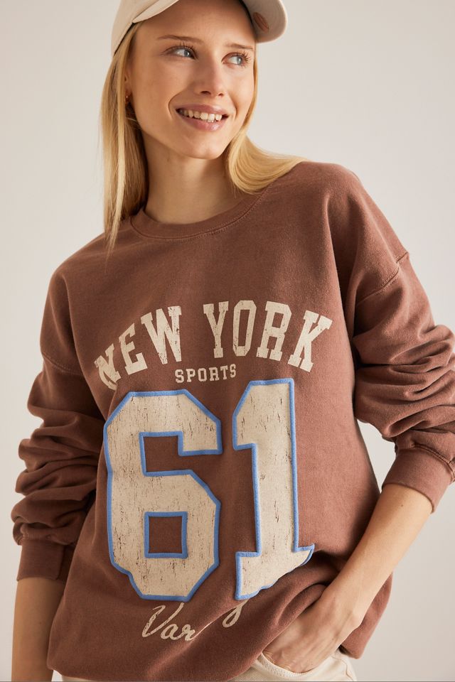 By Anthropologie Felpa con Grafica New York #5