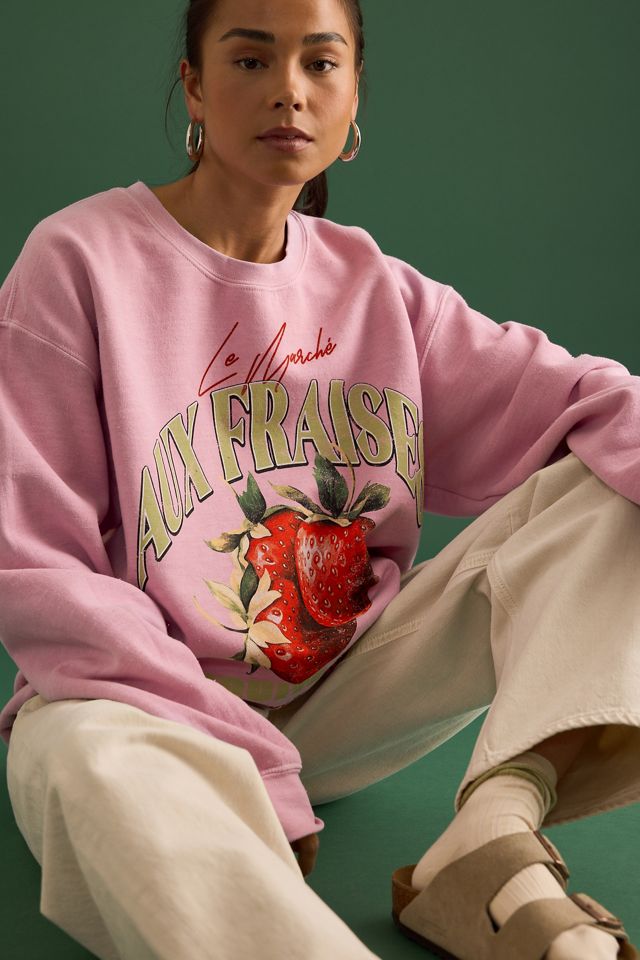 Sweat-shirt graphique Aux Fraises par Anthropologie #3