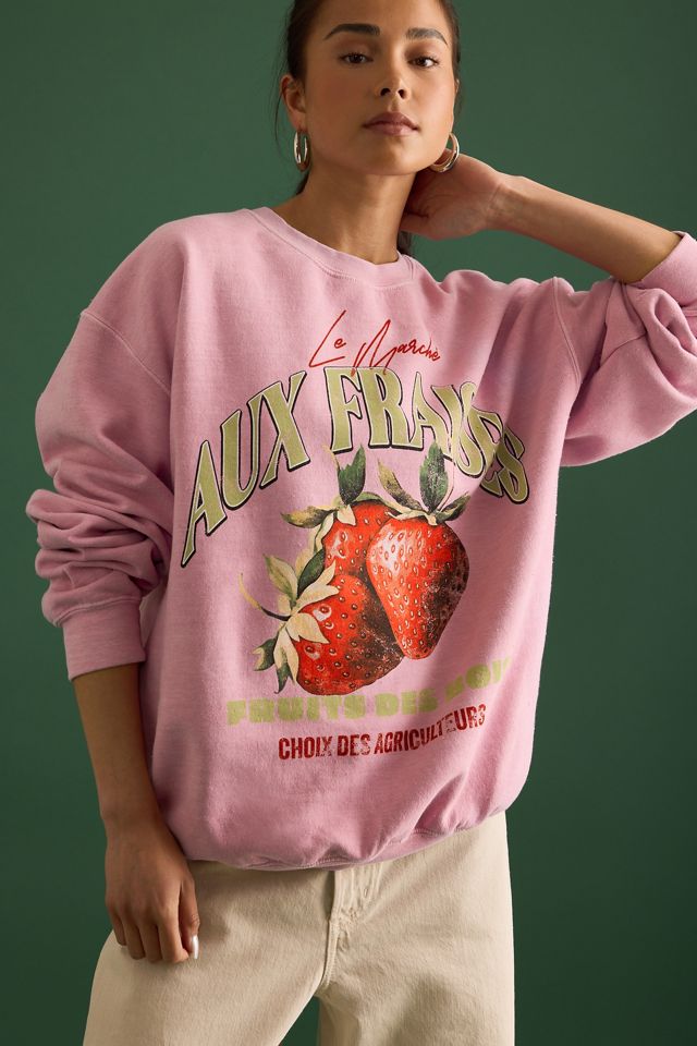 Sweat-shirt graphique Aux Fraises par Anthropologie #4