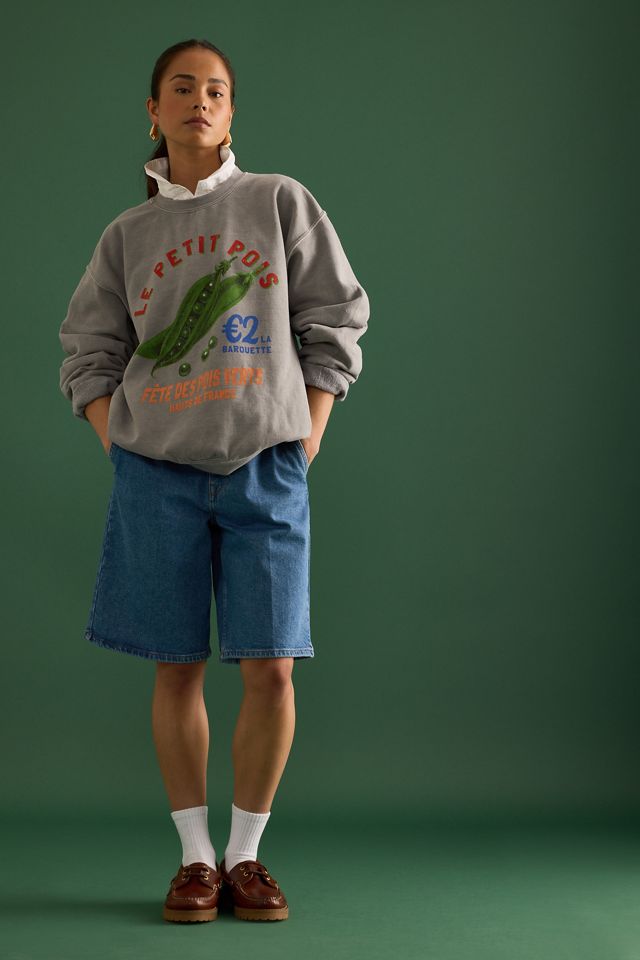 By Anthropologie Petit Pois Oversized Sweatshirt #2