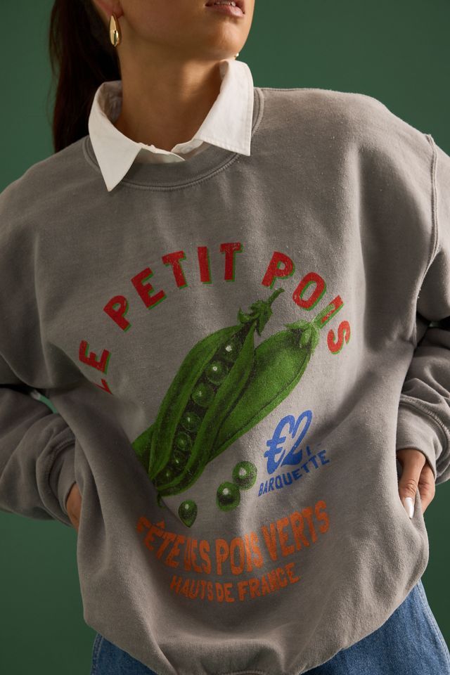 By Anthropologie Petit Pois Oversized Sweatshirt #4