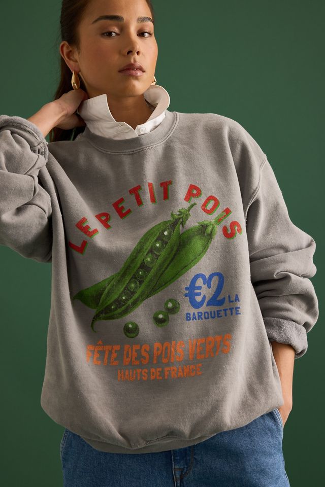 By Anthropologie Petit Pois Oversized Sweatshirt #3