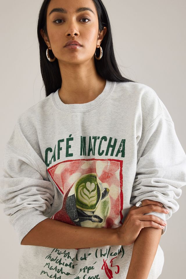By Anthropologie Felpa Grafica Café Matcha #3