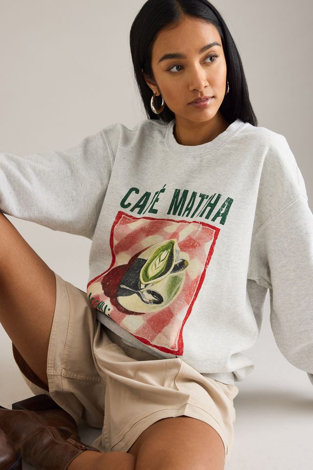 By Anthropologie Felpa Grafica Café Matcha #4