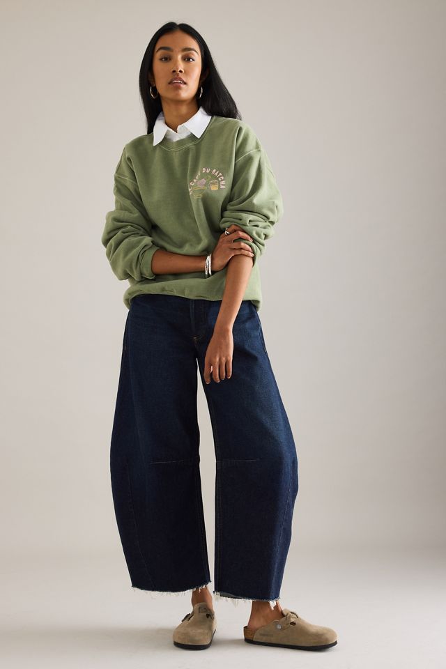 By Anthropologie Sweat-shirt à dos graphique Matcha #2