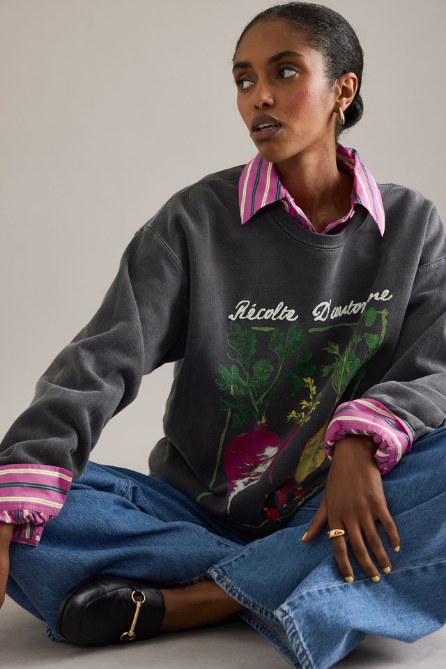 By Anthropologie Roots Grafik-Sweatshirt #4