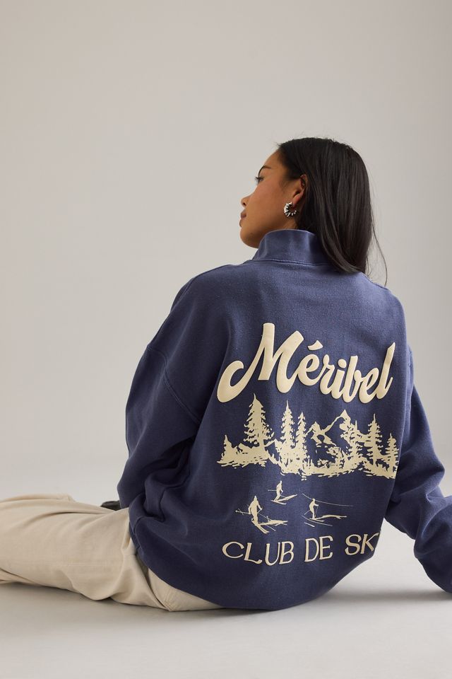 By Anthropologie Ski Grafik Viertel-Zip Sweatshirt #3