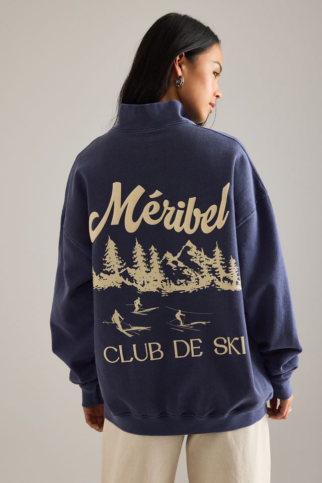 By Anthropologie Ski Grafik Viertel-Zip Sweatshirt #1