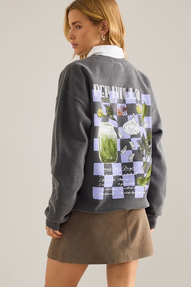 By Anthropologie Pickles Grafik-Sweatshirt #1