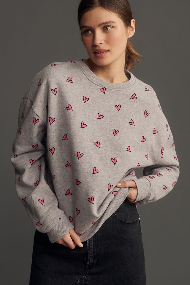 KULE The Oversized All Over Heart Sweatshirt #2