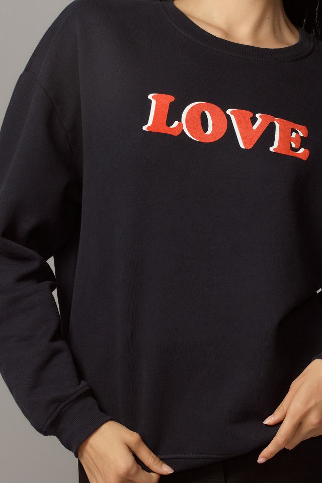 KULE Cotton Oversized Love Crew-Neck Sweater | Anthropologie