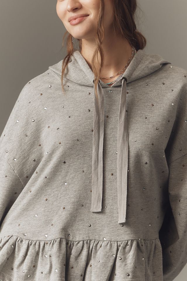 Pilcro Drop-Shoulder Flounce Hoodie #2