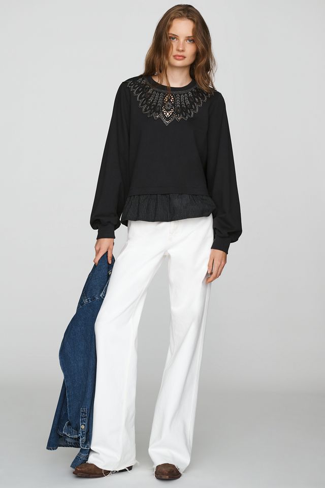Maeve 100% Cotton Cutwork Top #3