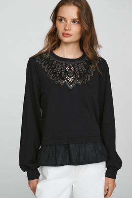 Maeve 100% Cotton Cutwork Top