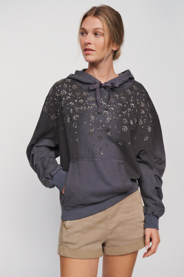 Pilcro 100% Cotton Embellished Hoodie by Anthropologie
