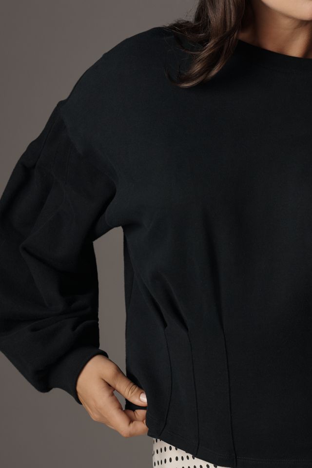 By Anthropologie Waisted Crop Pullover #5