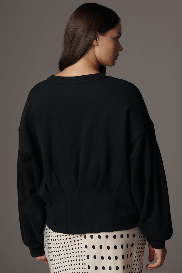 By Anthropologie Waisted Crop Pullover #6