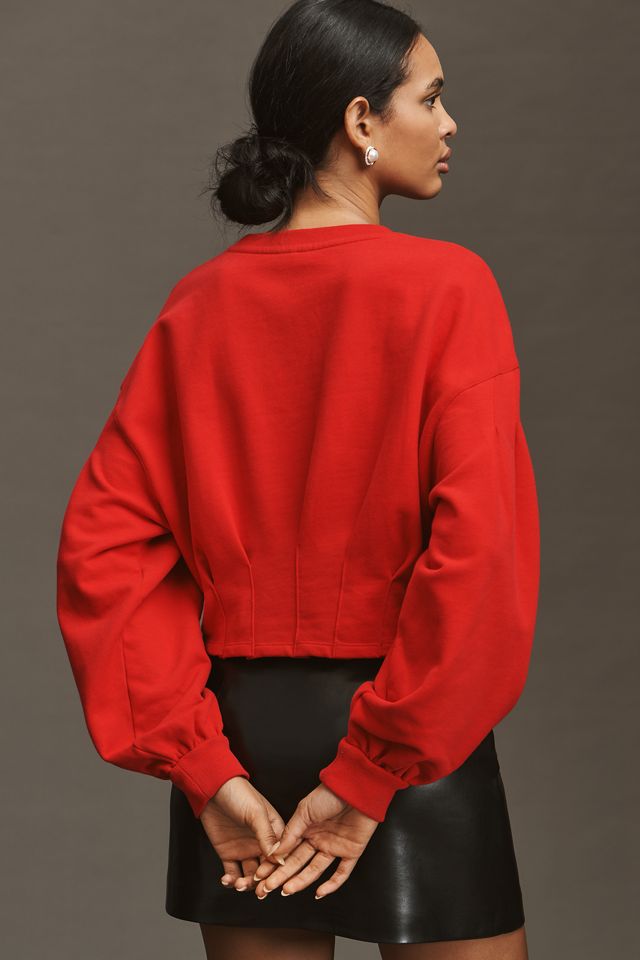 By Anthropologie Waisted Crop Sweatshirt #1