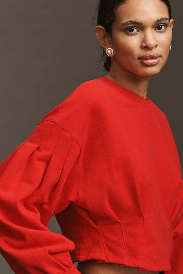 By Anthropologie Waisted Crop Sweatshirt #3