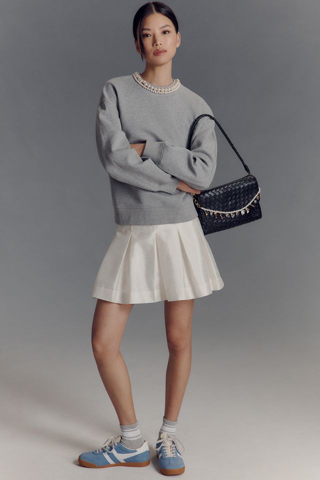 Grey Lab Pearl-Neck Sweatshirt #3