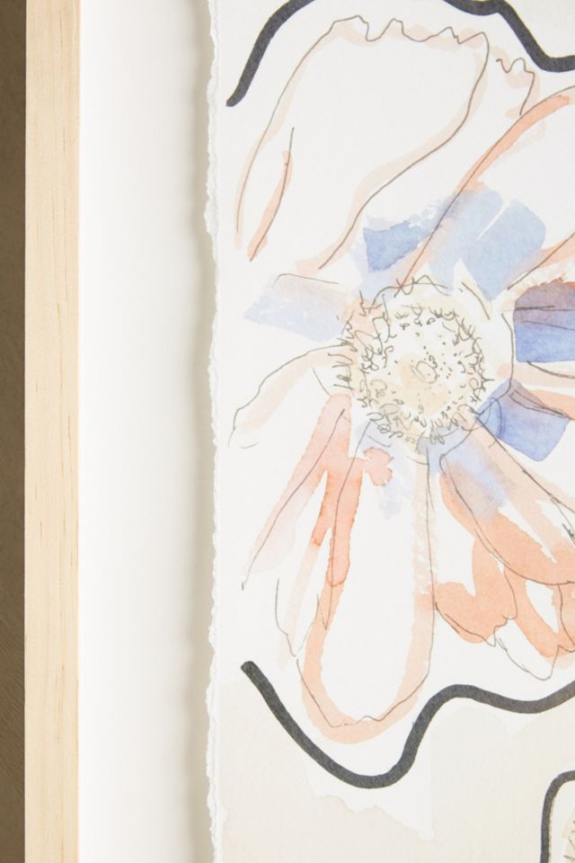 Striped Floral Wall Art