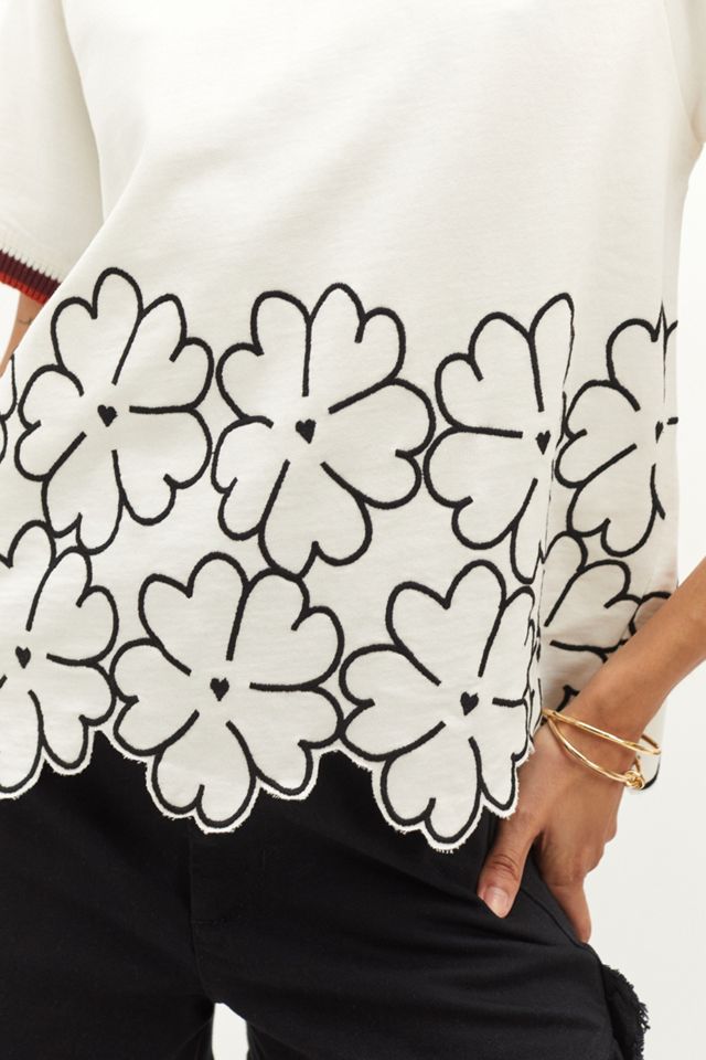 Maeve Floral Embroidered Top #1