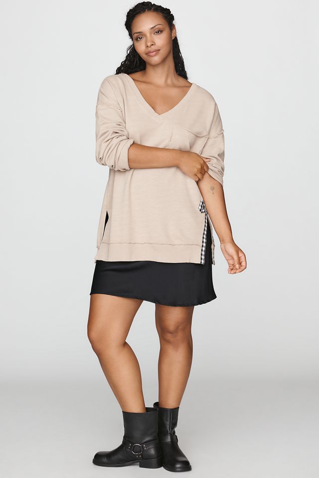 Pilcro Cotton V-Neck Side-Tie Top #7