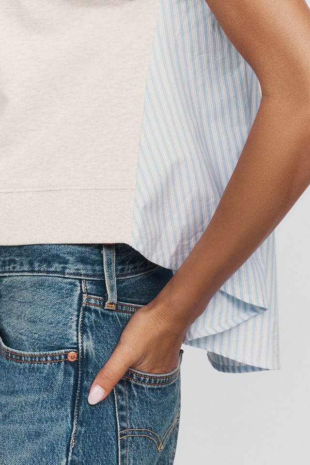 Maeve 100% Cotton Twofer Shirt #2