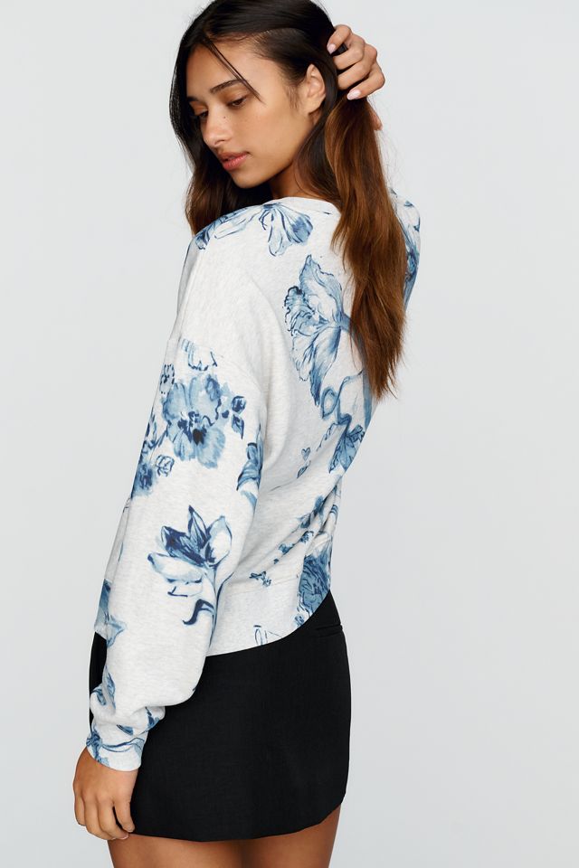 Swan Gossip x Maeve 100% Cotton Floral Sweatshirt #3