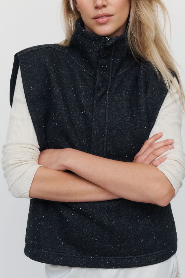 Pilcro Cotton Blend Funnel Neck Vest #1
