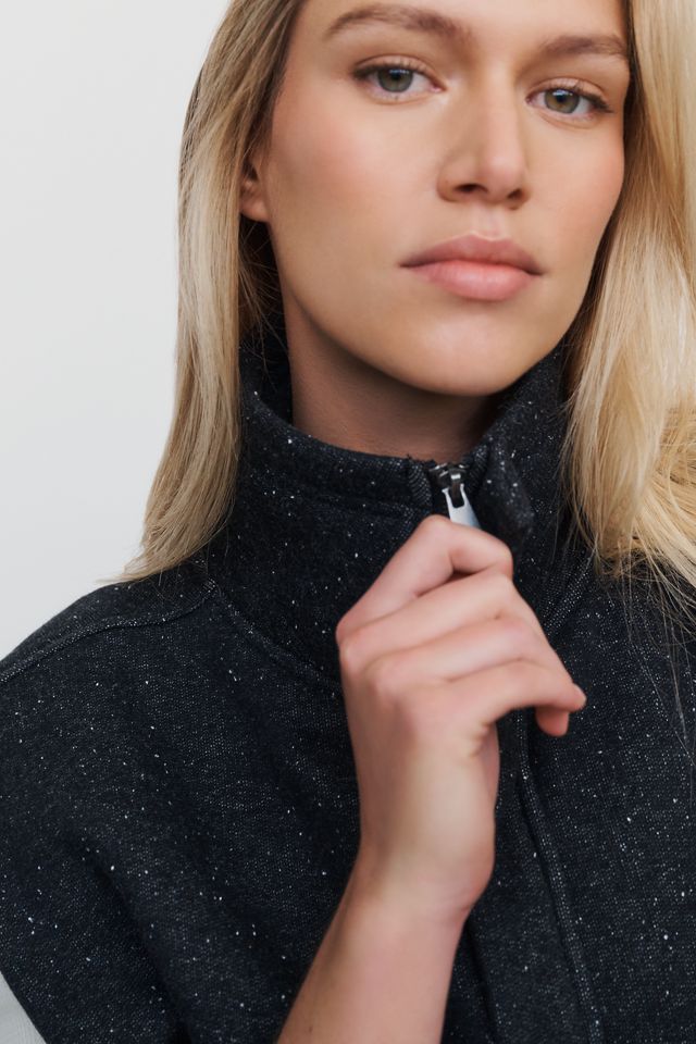Pilcro Cotton Blend Funnel Neck Vest #2