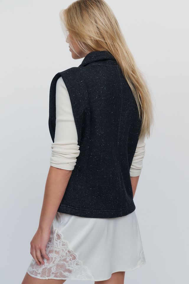 Pilcro Cotton Blend Funnel Neck Vest #3