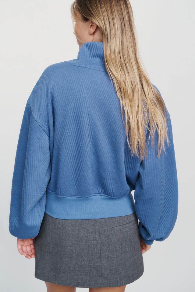 By Anthropologie Quilted Dolman Turtleneck Top #1