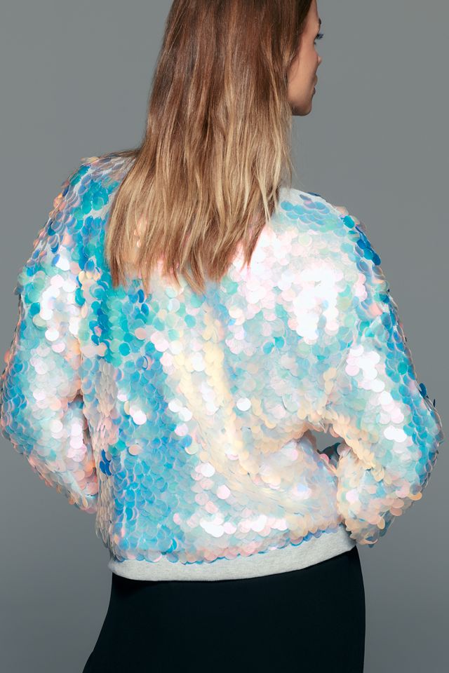Maeve Sequined Crew Neck Sweatshirt #3