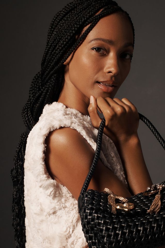 Maeve Faux Fur Muscle Tank #1