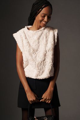 Maeve Long-Sleeve Off-The-Shoulder Sheer Top