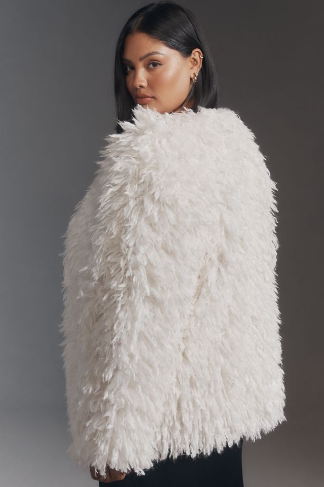 By Anthropologie Shaggy Faux-Fur Cardigan  #7