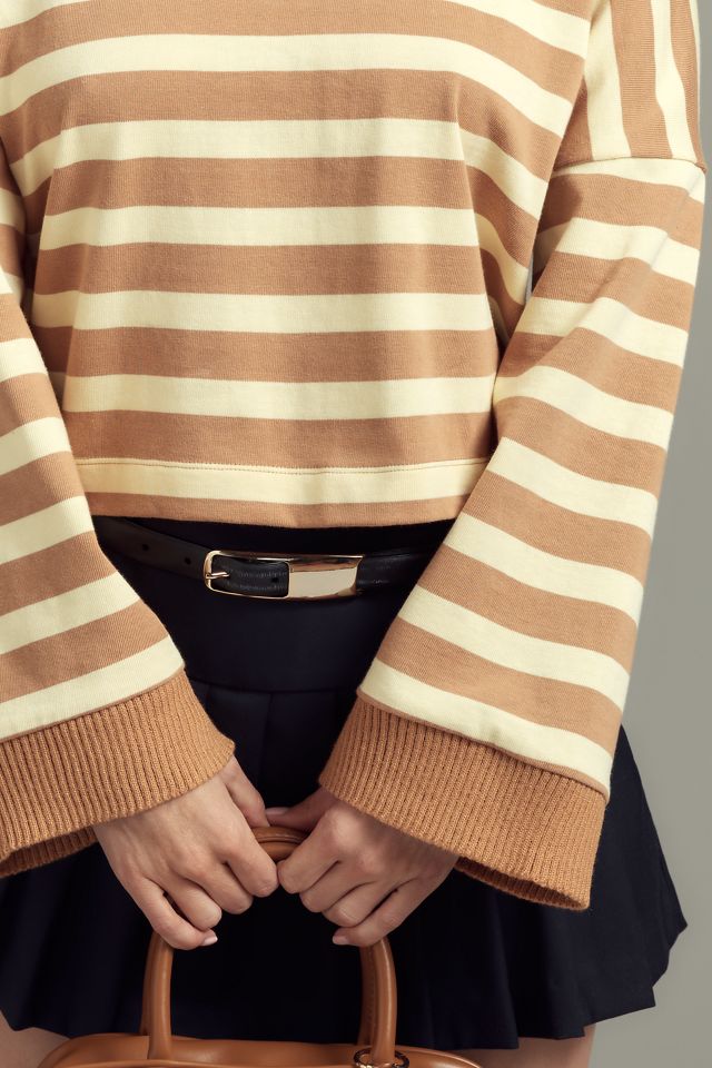 Haut Maeve Coton Boxy Surdimensionné Col V #3