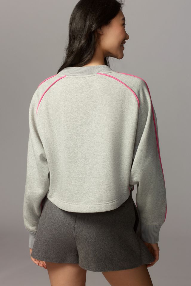 Maeve Paneled Warm-Up Sweatshirt #1