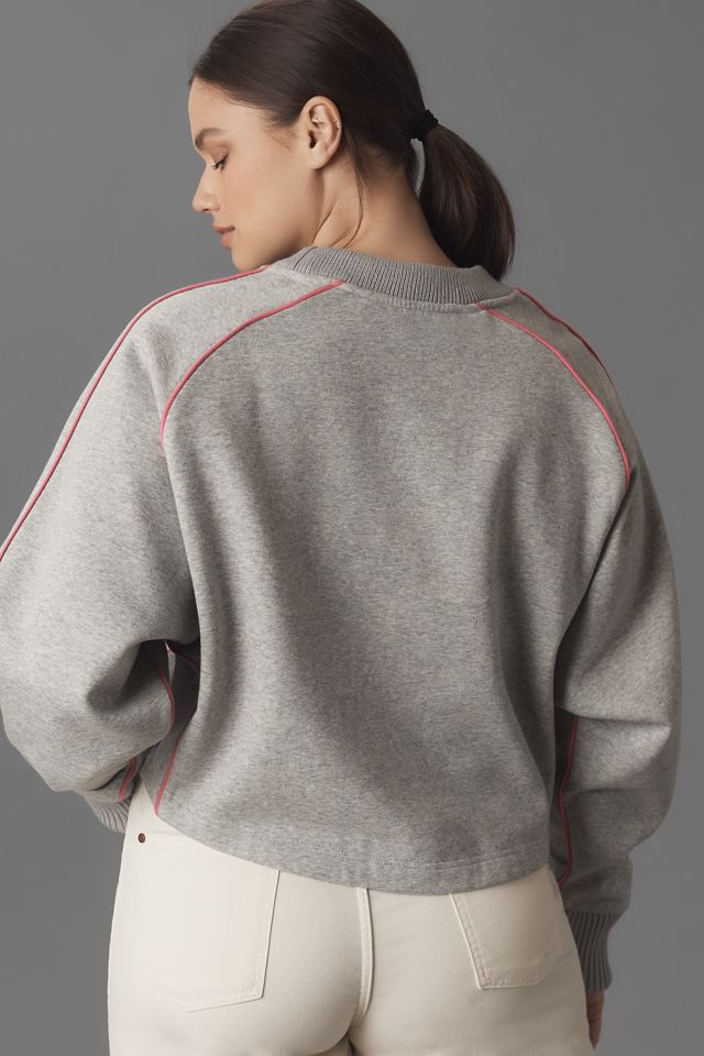 Maeve Paneled Warm-Up Sweatshirt #5