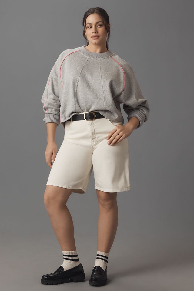 Maeve Paneled Warm-Up Sweatshirt #6