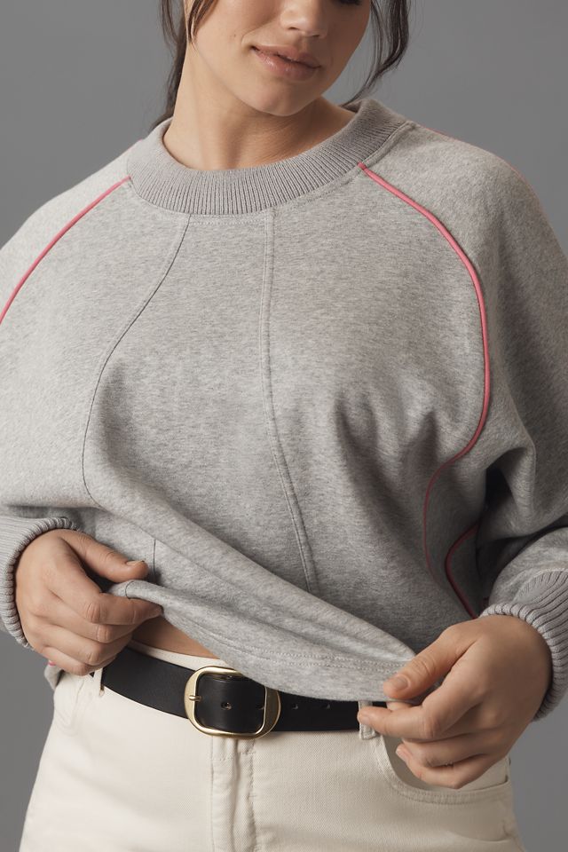 Maeve Paneled Warm-Up Sweatshirt #7