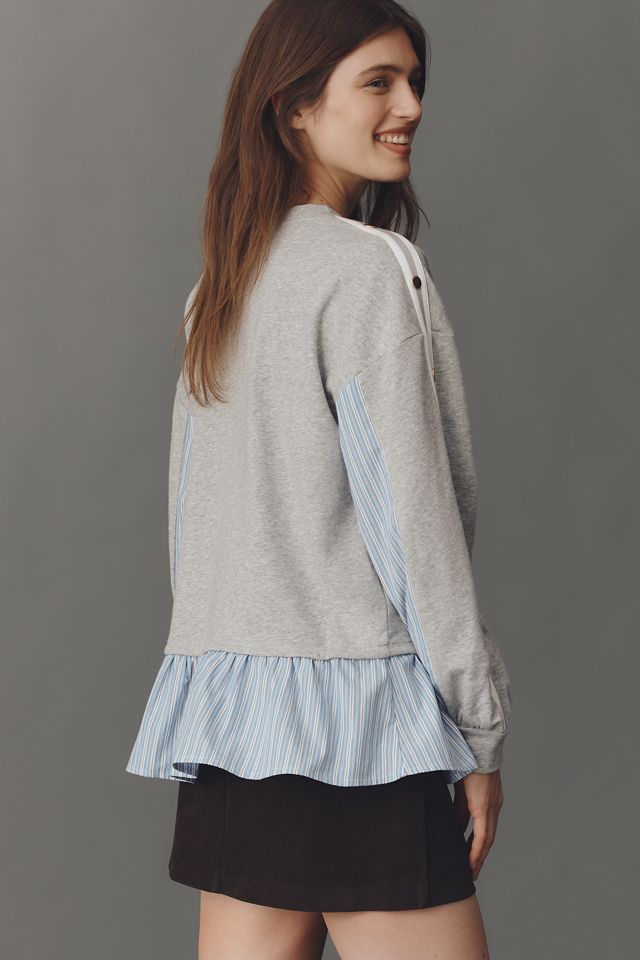 Maeve Twofer Peplum Sweatshirt #2