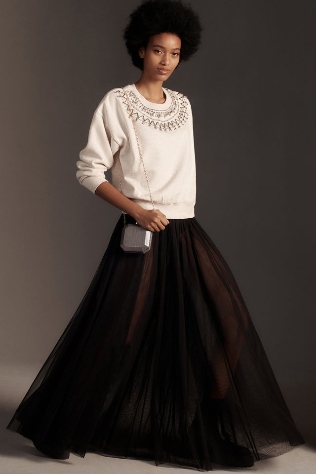 Maeve Embellished Collar Pullover #3