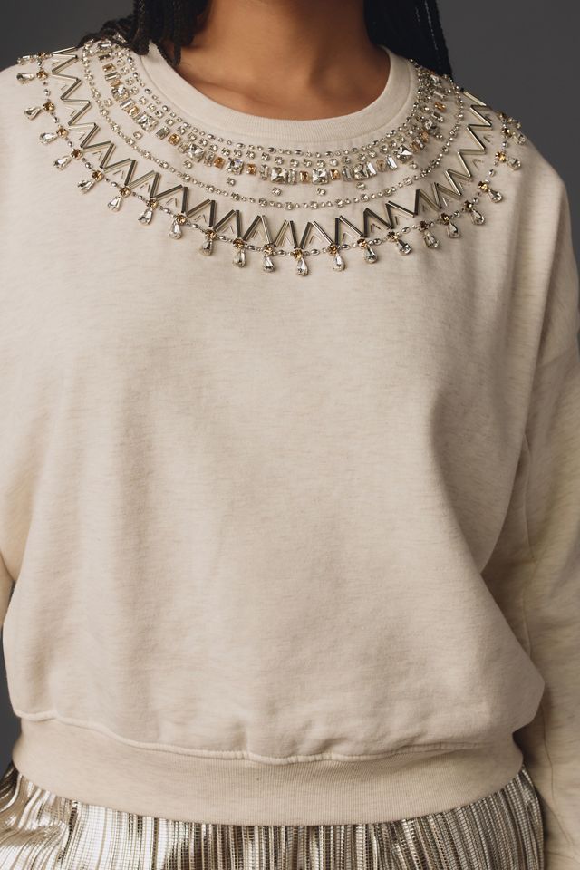 Maeve Embellished Collar Pullover #6