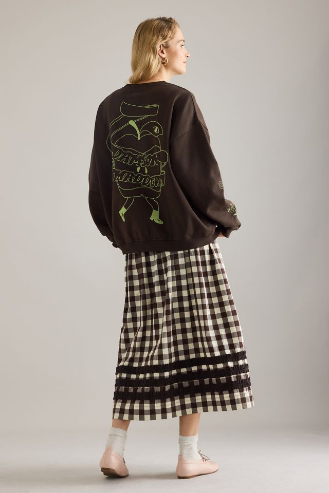 Sweat-shirt graphique pelure de pomme Damson Madder #1