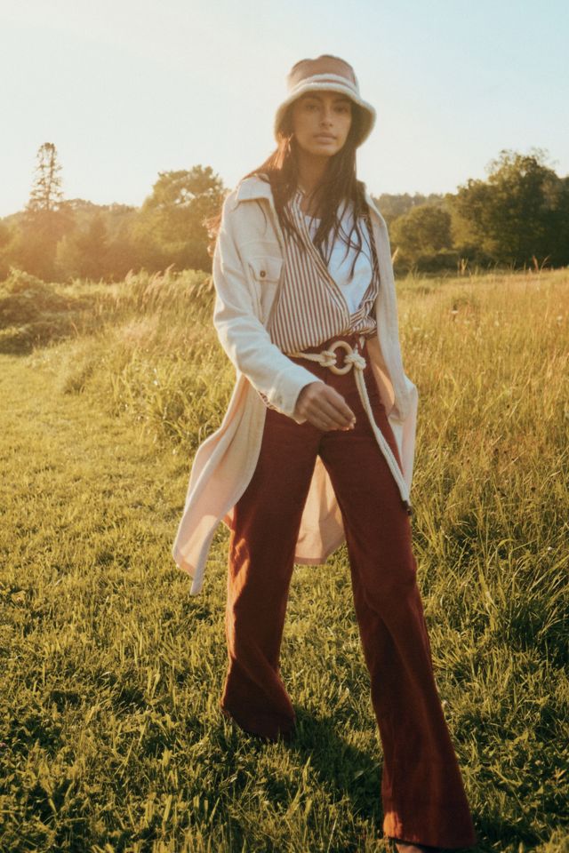 Chemise-veste en velours côtelé à manches longues Pilcro #4