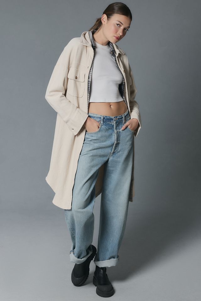 Chemise-veste en velours côtelé à manches longues Pilcro #3