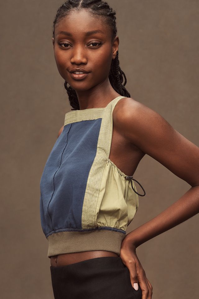 Pilcro Pieced Apron Tank | Anthropologie